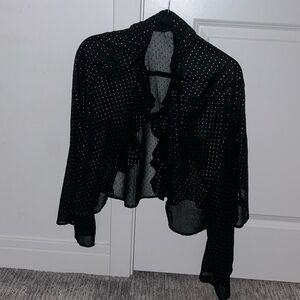 Boohoo - Gold Studded black blouse - Size 10 - Excellent Condition